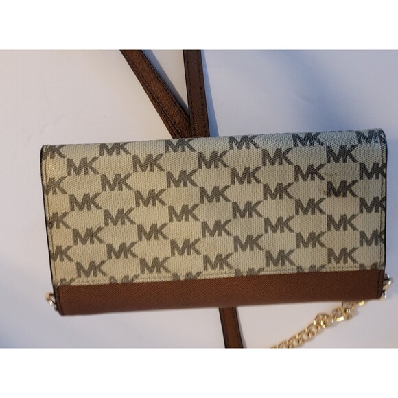 Michael Kors Jet Set Crossbody Wallet Clutch EUC - Picture 7 of 11